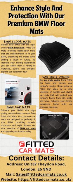 Elevate Your Driving Experience With Our Luxury BMW Floor Mats