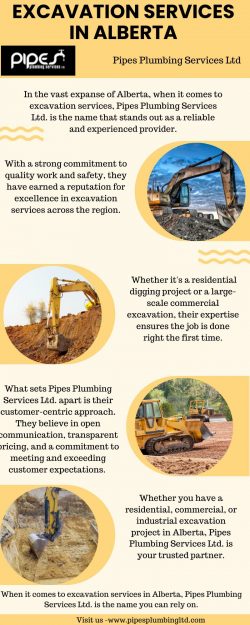 Excavation Services in Alberta | Pipes Plumbing Services Ltd