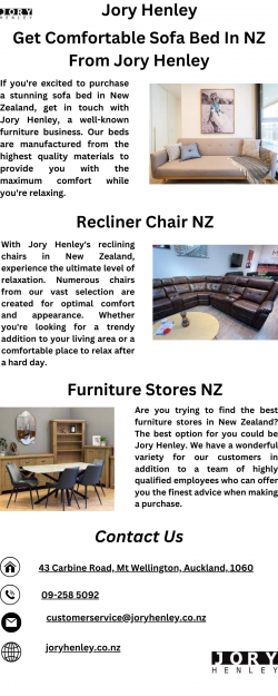 Get Comfortable Sofa Bed In NZ From Jory Henley