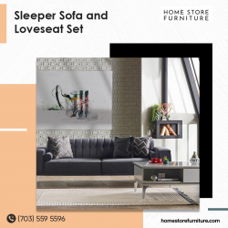 Sleeper Sofa and Loveseat Set