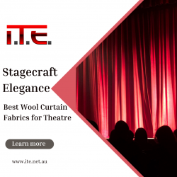 Stagecraft Elegance: Wool Curtain Fabrics for Theatre