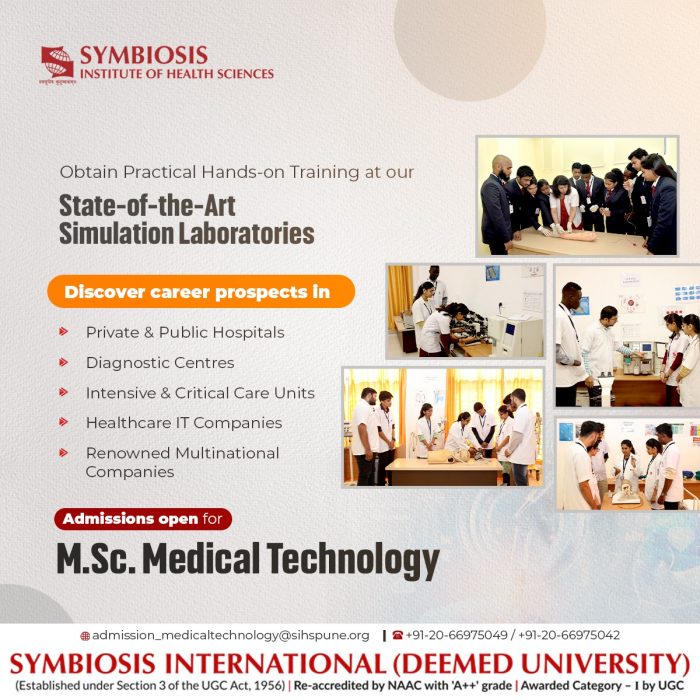 Master in Medical Laboratory Technology | MSC Medical Imaging Technology