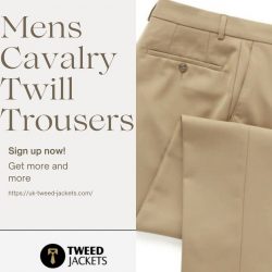 Upgrade Your Wardrobe: Mens Cavalry Twill Trousers at UK Tweed Jackets