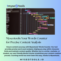 Myseotools : Your Words Counter for Precise Content Analysis