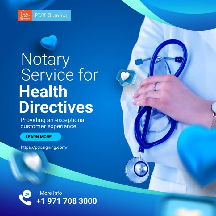 Notary Service for Health Directives