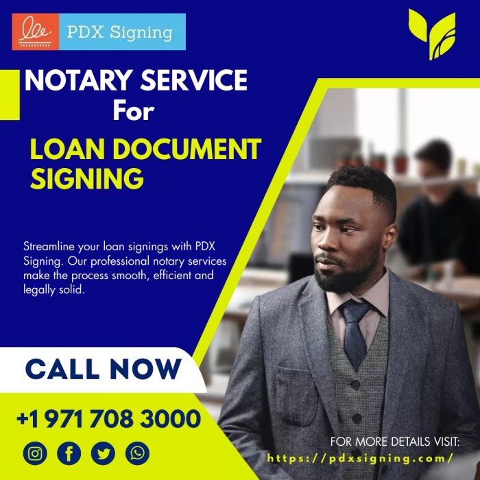 Notary Service for Loan Document Signing