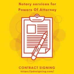 Notary services for Oregon powers of attorney
