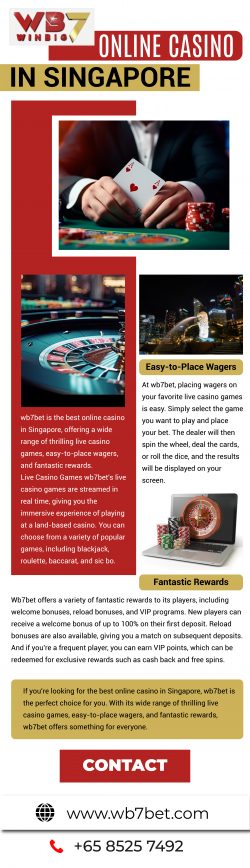 Discover the Best Online Live Casino in Singapore with wb7bet