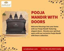 Pooja Mandir With Doors as a symbol of purity and comfort