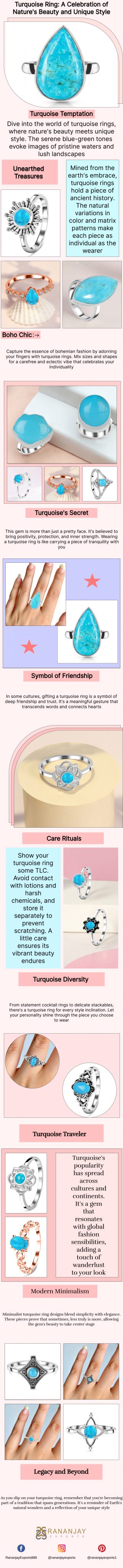 Turquoise Ring: A Celebration of Nature's Beauty and Unique Style
