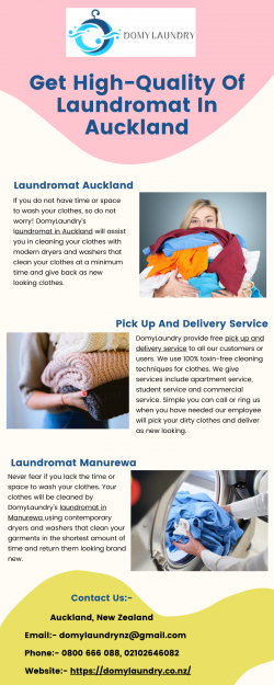 Wash Your Dirty Clothes From Our Laundromat In Auckland