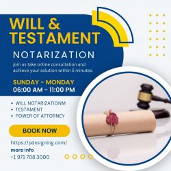 Will and testament notarization