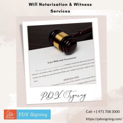 Will Notarization and Witness Services