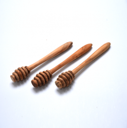 Zerazi | Set of 3 Honey Spoons 16 cm | Olive Wood | Ecological | Entirely Handmade | Sustainable ...