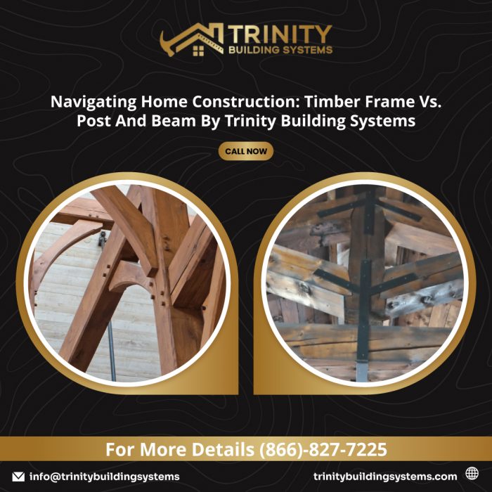 Navigating Home Construction: Timber Frame vs. Post and Beam by Trinity Building Systems