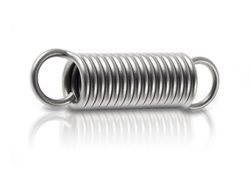 What are the characteristics of tension springs: