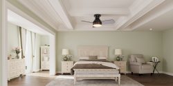 Bedroom Lighting, Ceiling fans with lighted LED