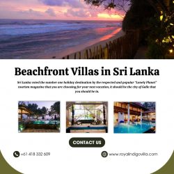 Beachfront villa in Sri Lanka