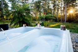 Luxury Immersed in Nature: Pamper Yourself with an Outdoor Bath at Our Dorrigo Bush Pepper Lodge