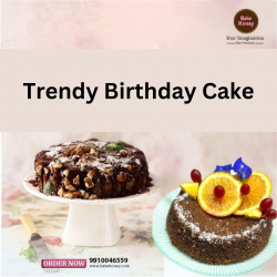 Trendy Birthday Cake