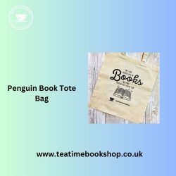 Chic Penguin Books Tote: Your Stylish Literary Companion from Teatime Bookshop