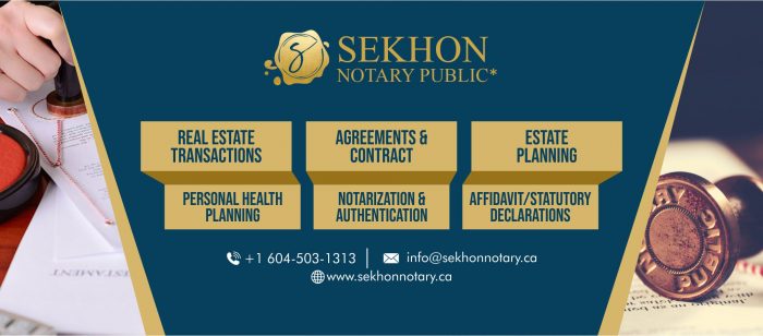 Real Estate Notary Public in Langley BC