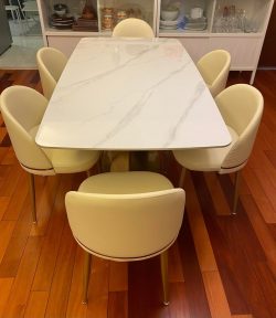 Golden Marble Dining Table