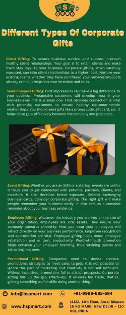 Different Types Of Corporate Gifts