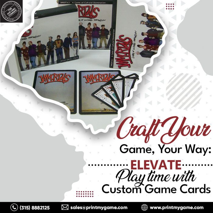 Craft Your Game, Your Way: Elevate Playtime with Custom Game Cards