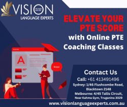 Vision Language Experts: Elevate Your PTE Score with Online PTE Coaching Classes
