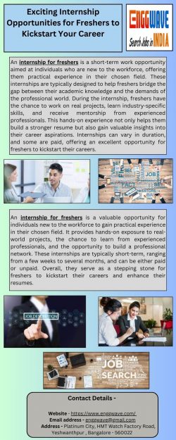 Exciting Internship Opportunities for Freshers to Kickstart Your Career