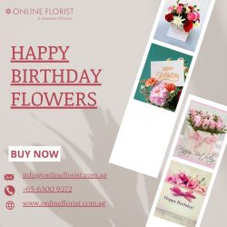 Express Happy Birthday Wishes with Fresh Blooms