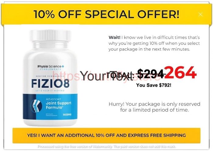Fizio8 (Scam or Legit) Improved Joint Pain and 70% Benefits! Read