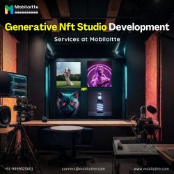 Generative NFT Studio Development services at Mobiloitte