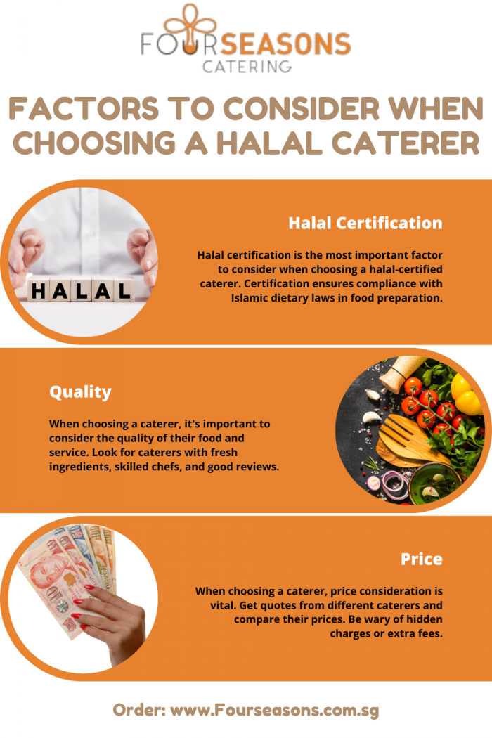 Halal Caterer Singapore | Four Seasons Catering