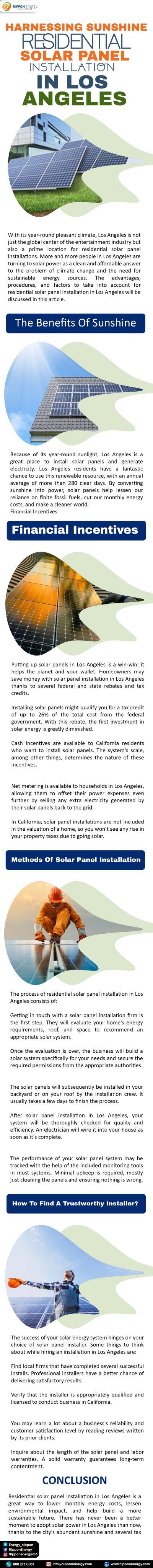 Harnessing Sunshine: Residential Solar Panel Installation In Los Angeles