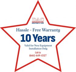 Hassle – Free Warranty 10 Years Valid for New Equipment Installation Only Call Us (661) 44 ...