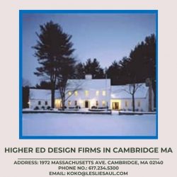 Higher Ed Design Firms in Cambridge MA