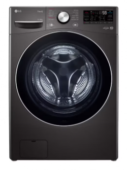 15/8Kg Front Load Washer-Dryer AI Direct Drive™, Black VCM