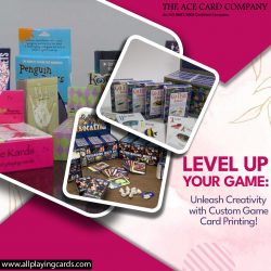 Level Up Your Game: Unleash Creativity with Custom Game Card Printing!