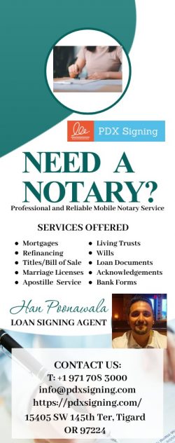Mobile notary in Beaverton