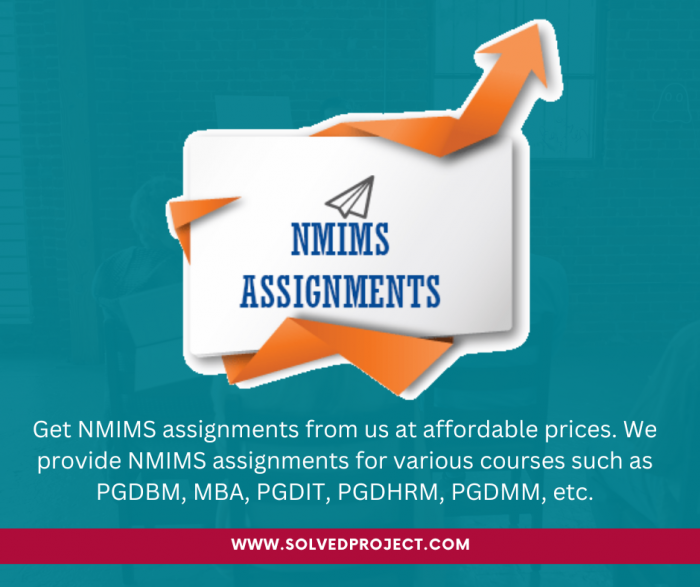 NMIMS Assignments