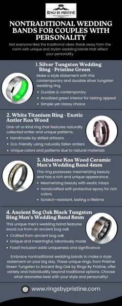 Nontraditional Wedding Bands for Couples with Personality