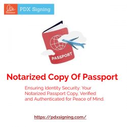 Notarized Copy Of Passport