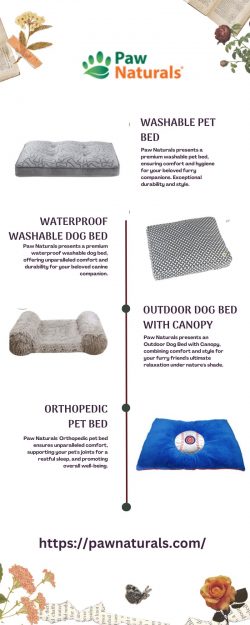 Washable pet bed | Paw Naturals