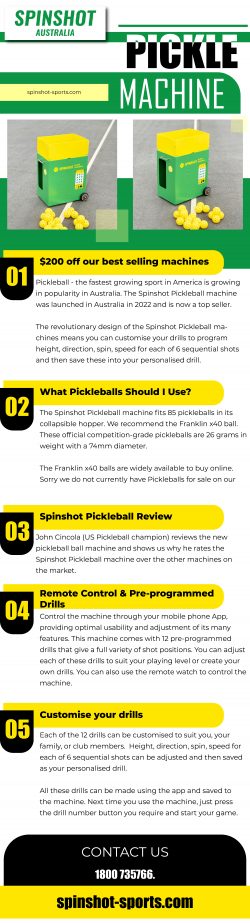 Buy the best-quality Pickle Machine with Spinshot Sports