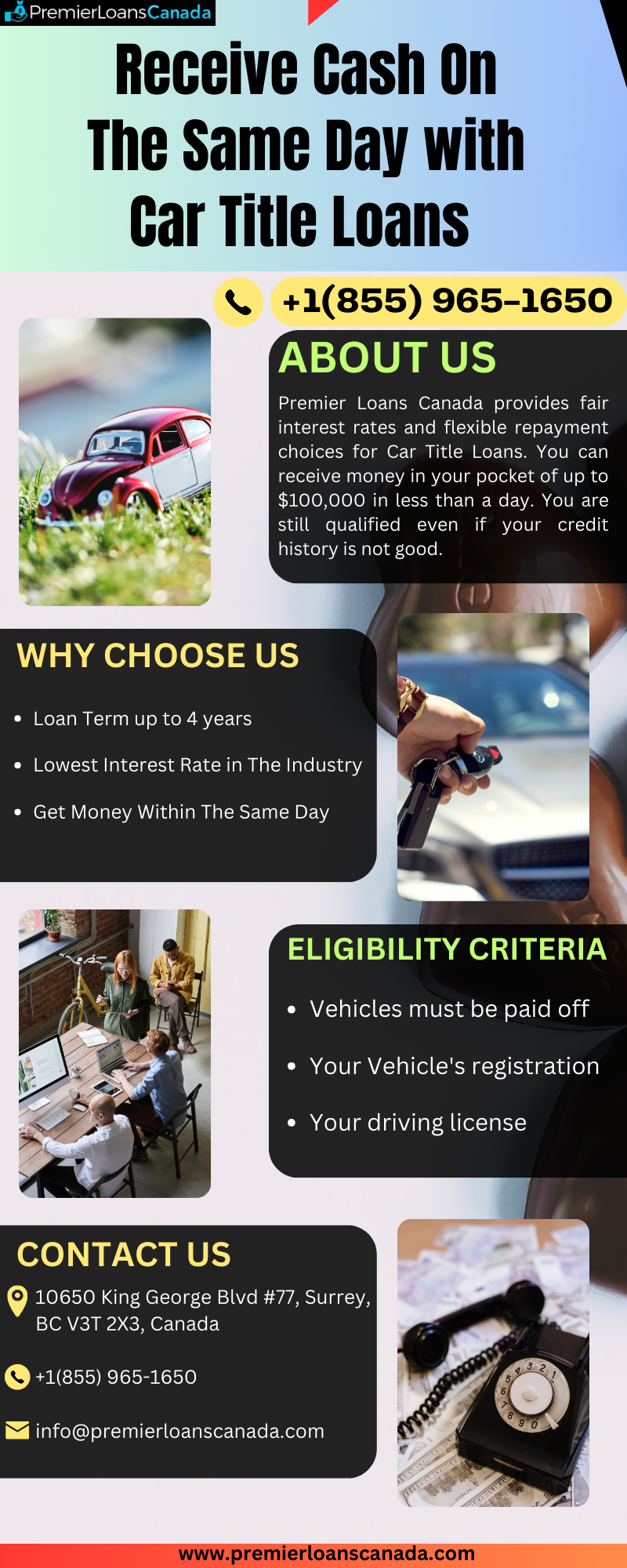 Receive Cash On The Same Day with Car Title Loans