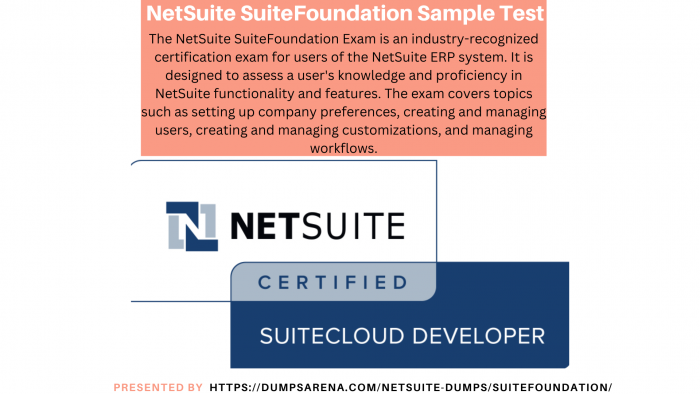 NetSuite SuiteFoundation Sample Test – Experts Choice for Exam