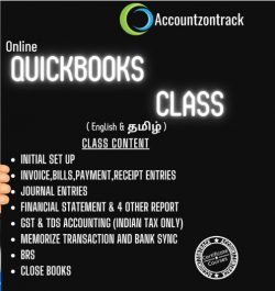 Quickbooks & Zohobooks training online