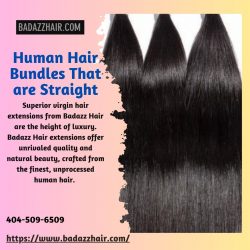 Straight to Perfection: Luxe Human Hair Bundles